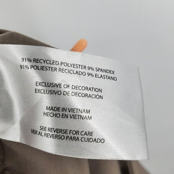 Eddie Bauer Moisture Wicking Brown / Tan Coral Accent String Jogger Pants Large - Picture 7 of 7